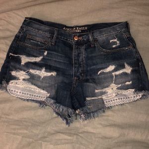 American Eagle Vintage High Rise Festival Shorts